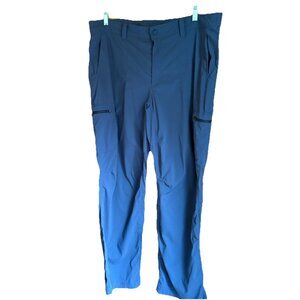 L.L. Bean Pants Men's 40x32 Cresta Cargo Nylon Hiking 280941 Blue grey 6 Pockets